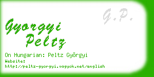 gyorgyi peltz business card